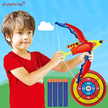 Игривая сумка PB для занятий спортом на открытом воздухе Детская игрушка лук и стрелы EVA мягкая пуля военная модель оборудование для фитнеса креативный подарок ZG22