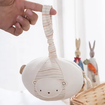 Детский мячик из Органического Хлопка RattleToys для успокоения Младенцев, кукла-шарик из ткани