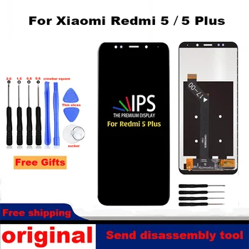 Высококачественный Оригинальный ЖК-дисплей Для Xiaomi Redmi 5 Plus, Дигитайзер ЖК-дисплея В Сборе Для Redmi 5, Замена экрана MEG7 MEI7