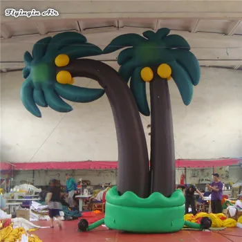 Подгонянная Раздувная Высота Кокосовой пальмы 6m Раздувает Искусственное Дерево Для Украшения Темы выставки растений и магазина