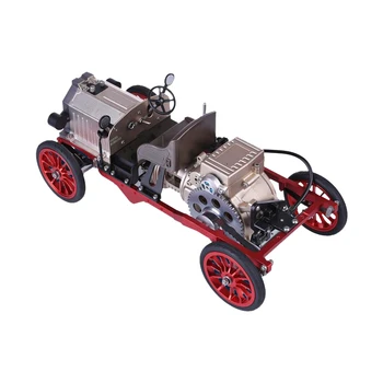230 шт 3D металлическая модель автомобиля в сборе с двигателем, способная работать с электрическим двигателем, игрушка в подарок, дистанционное управление старинным автомобилем
