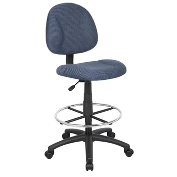 Офисный и домашний регулируемый стул для сидения и подставки, синий офисный стул, кресло с откидной спинкой, офисная мебель