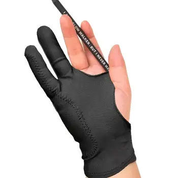 Перчатки художника с защитой от прикосновений, перчатки для планшета для рисования, Защита от пятен двумя пальцами, уменьшает трение стилуса