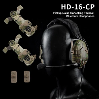 Уличные боевые Bluetooth-наушники, Надетые на голову, Военные упражнения, Игровые наушники CS, Камуфляжный Тактический шлем, наушники для мужчин