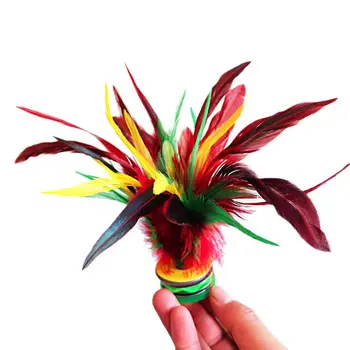5 шт., разноцветный волан из перьев, Китайская ножка Цзяньцзы, спортивная игрушка на открытом воздухе, Дропшиппинг