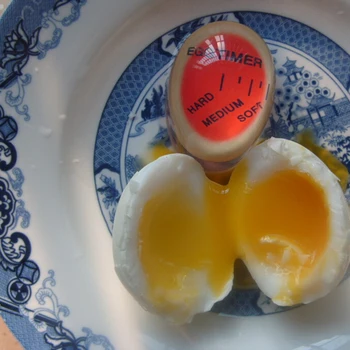 1 Таймер для яиц, меняющий цвет, Материал смолы, идеально подходящий для варки яиц по температуре, Кухонный помощник, Таймер для яиц, красный таймер, инструменты