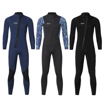 мужской гидрокостюм 3 мм из высококачественного неопрена, цельный костюм для дайвинга, Костюм для подводного плавания и ныряния с маской и трубкой, костюм для серфинга, Женский зимний гидрокостюм