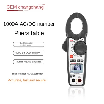CEM Huashengchang 1000A AC-DC клещи высокоточные AC-DC амперметр вольтметр DT-3343