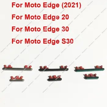 Кнопка регулировки громкости для Motorola MOTO Edge 20 30 Edge S30 2021, Боковые клавиши включения-выключения, детали