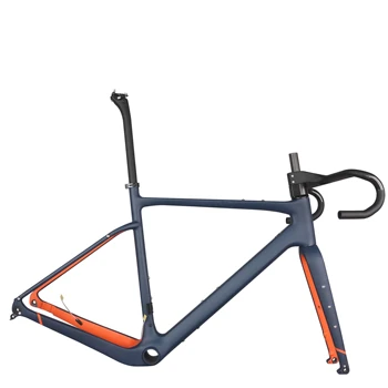 Полностью Углеродистая Рама Велосипеда Toray T1000 BB386, Окрашенная на заказ Плоской Дисковой Тормозной системой GR044