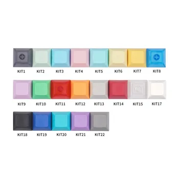 Оптовая Продажа DSA Blank 1u 1.4мм PBT Механическая клавиатура Keycap С Коротким Шариковым Колпачком Прозрачный Цвет Черный Белый Розовый Для MX Switch