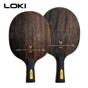 Лезвие для настольного тенниса LOKI V9 из 9-слойного Дерева Carbon Violent-СКИДКА 9 + Профессиональное Лезвие для ракетки для настольного тенниса С высокой скоростью И хорошим контролем