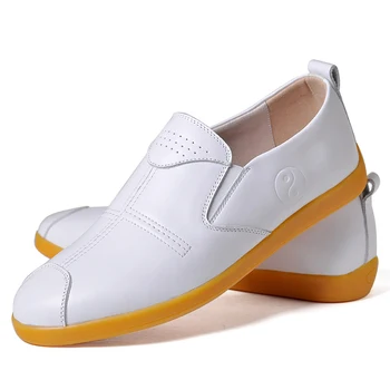 Обувь для кунг-фу Тайцзи из натуральной Кожи, Обувь для боевых искусств, Обувь без застежки, Подошва из воловьей кожи с сухожилиями Для Мужчин И Женщин 2022
