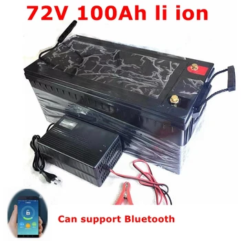 литиевая батарея 72V 100AH agli ioni di litio Bluetooth BMS APP для 5000 Вт 8000 Вт скутера AGV demo Go Cart Скейтборд велосипед + cari