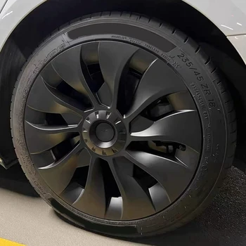 Крышка колеса модели 3 18 дюймов, крышка ступицы с полным покрытием, Сменные аксессуары для Tesla Model 3 - Матовый черный