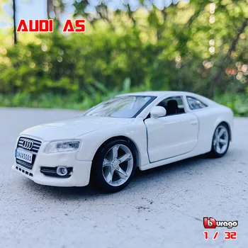 Bburago 1:32 Audi A5 и игрушечные транспортные средства Металлическая модель игрушечного автомобиля с высокой имитацией Коллекционных подарков