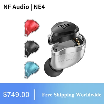Наушники NF AUDIO NE4 Evolution 4BA Hi-Fi со сменной лицевой панелью с разделением частоты IEMs