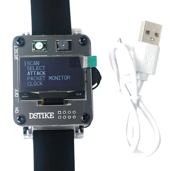 WiFi Тестовый Инструмент ESP8266 Deauther Watch SE Модуль Мягкий Силиконовый браслет 0.5A Зарядный Ток Для Wifi-Трекеров