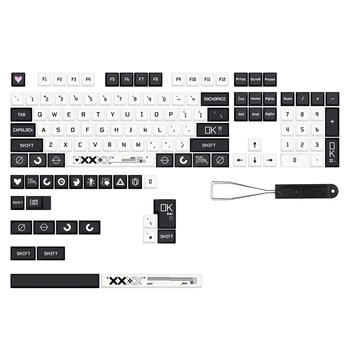 128 клавиш/набор печатных клавишных колпачков из PBT XDA MX Switch DYE-SUB Keycap для механической игровой клавиатуры 