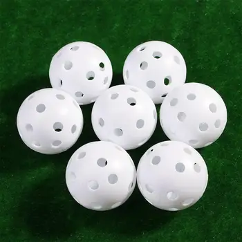 Белые 41 мм наружные Внутренние с отверстиями тренировочные мячи для гольфа Тренировочные мячи для гольфа