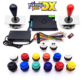 Комплект 3D Pandora Box DX для 2 игроков, Кнопка Джойстика Happy Style с кабельной платой Jamma, Встроенные 2567 Аркадных игр