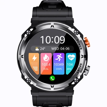 Спортивные умные часы C21pro для мужчин, водонепроницаемые Bluetooth-звонки, часы для измерения частоты сердечных сокращений, Голосовой ассистент, Водонепроницаемые умные часы с сенсорным интерфейсом