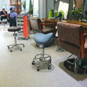 Седло-табурет с поворотным подъемником, парикмахерское кресло для стоматолога, детский парикмахерский стул для красоты