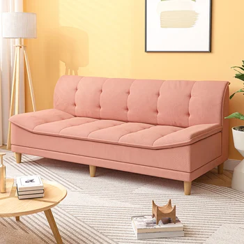 Розовый Минималистичный диван Relax Foam Sponge Роскошный Большой Деревянный Комфортный диван-кровать, Раскладывающийся Необычный Диван Cama Мебель для гостиной