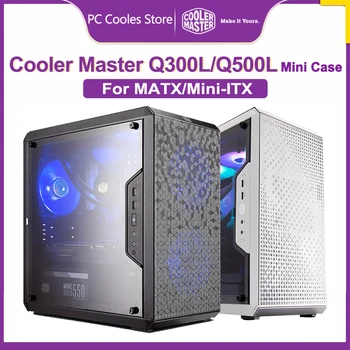 Боковой Прозрачный корпус Cooler Master Q300L Q500L Mini ITX для настольного компьютера с 360-мм видеокартой