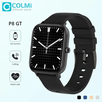 COLMI P8 GT 1,69-дюймовые смарт-часы для Мужчин, фитнес-трекер с полным касанием, Смарт-часы IP67, Водонепроницаемые женские смарт-часы для телефона Xiaomi