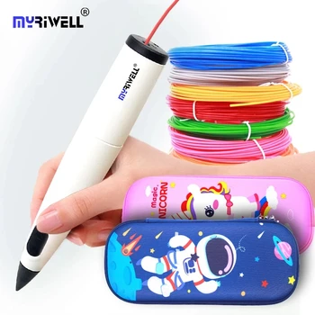 myriwell 3d Ручка RP300B и ручка для 3D печати нитью PCL с чехлом Умный Подарок ребенку На День Рождения, Низкая температура, безопаснее