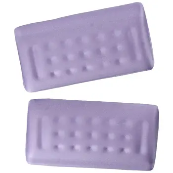 2 шт. офисная фиолетовая нескользящая мягкая подставка для рук, коврик для мыши, подставка для запястья, подушка с эффектом памяти, коврик для запястья