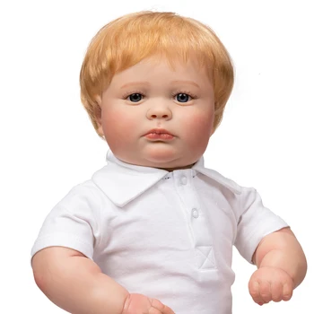 SANDIE 60CM Joseph Awake Reborn Милая Толстая Кукла для маленьких Мальчиков Top Quliaty Кукла ручной работы с 3D Видимыми Венами Коллекционная художественная кукла
