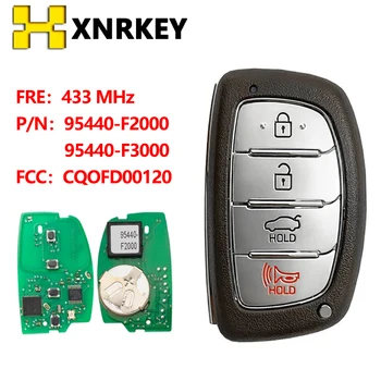 XNRKEY 95440-F2000 FCC: CQOFD00120 433 МГц для Hyundai Elantra 2016 2017 2018 2019 Смарт-брелок 95440-F3000 с дистанционным управлением без ключа Go