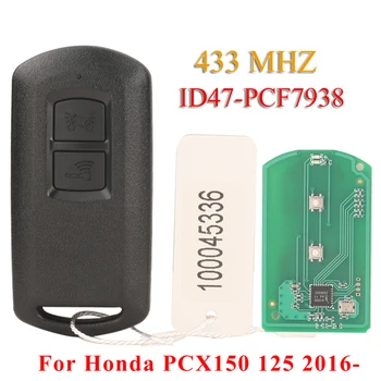 jingyuqin Smart Motorcycle Remote Key 433 МГц ID47 Для Honda PCX150 125 2016-Мотоцикл 2BTN Брелок для ключей Aftermarket