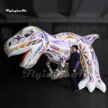 Воздушный шар Динозавра Представления Парада Большой рекламы Раздувной T-rex Красочный Воздушный шар Динозавра Airblown Модель Tyrannosaurus Rex Для события