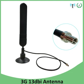 Grandwisdom 3G 4G LTE Антенна 13dbi SMA Штекерная Антенна 698-960/1700-2700 МГц IOT магнитное основание 3 м Прозрачная Присоска Antena
