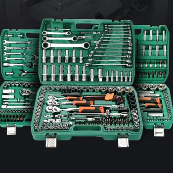 Бытовой торцевой динамометрический ключ Инструменты для авторемонта Полный комплект для ремонта Быстрое многофункциональное оборудование Набор инструментов
