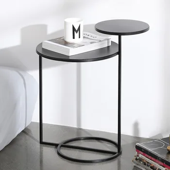 Высокотемпературная краска для выпечки, креативный железный приставной столик, простой и современный диван в гостиной, журнальный столик, угловой столик