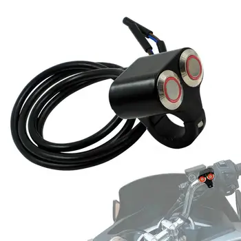 Универсальный переключатель на руле, универсальный кнопочный переключатель с переключателем управления светом /звуковым сигналом из алюминиевого сплава, аксессуары для квадроциклов