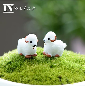 Кавайные аниме мини ягненок овцы животные домашний Микро сказочный сад фигурки миниатюры/террариум кукольный дом декор DIY аксессуары