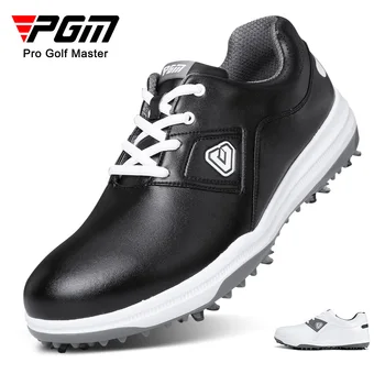 Мужская обувь для гольфа PGM, Нескользящие Мужские Кроссовки с флисовой подкладкой, Мужская Спортивная обувь с Шипами Ecco, Водонепроницаемая Повседневная одежда XZ193