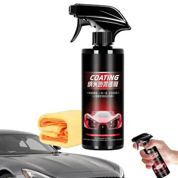 Керамический спрей для покрытия автомобиля, Быстросохнущий спрей для полировки автомобиля, Керамическая краска для автомобиля, Керамическое покрытие, защитный Герметик для автомобилей