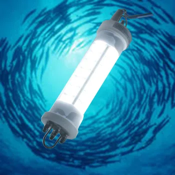250 Вт 12 В светодиодный светильник для привлечения рыбы, кабель длиной 5 М, 24 В Светодиодная лампа для ловли кальмаров, подводный фонарь для Дайвинга Gopro