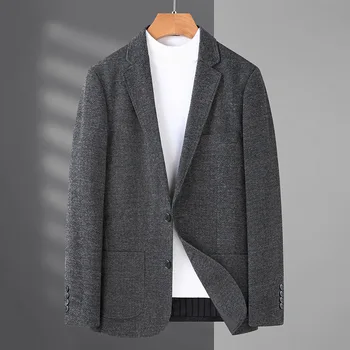 5627-Мужской костюм, весенне-осенний деловой костюм для отдыха, корейская версия, легкая, ветреная, трендовая, приталенная мужская куртка