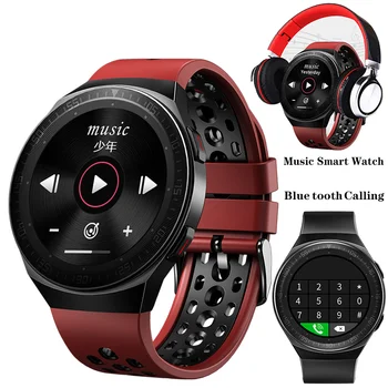 MT3 Музыкальные смарт-часы для мужчин Bluetooth Call с полным сенсорным экраном, водонепроницаемая функция записи, Модные Спортивные умные часы для фитнеса