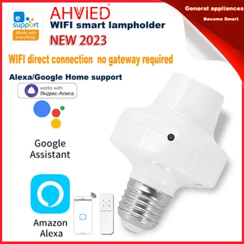 E27 WiFi Смарт-Лампочки Адаптер eWeLink Светодиодный Держатель лампы База AC90-250V Беспроводное Голосовое Управление для Alexa Google Home Assistant