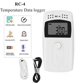 Новый Регистратор температуры и влажности Rc-4, 16000 Точек, регистратор данных для холодильной лаборатории холодного цепного транспорта