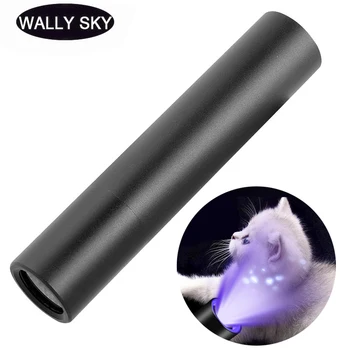 УФ Светодиодный фонарик 365 нм Флуоресцентный Blacklight Ультрафиолетовый фонарик для обнаружения мочи домашних животных с флуоресцентными веществами Огни Скорпиона