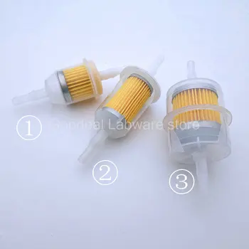 1 шт. Пластиковый воздушный фильтр с желтой бумагой для автомобильного вакуумного насоса, детектора анализа выхлопных газов